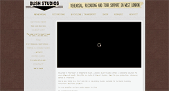 Desktop Screenshot of bushstudios.co.uk